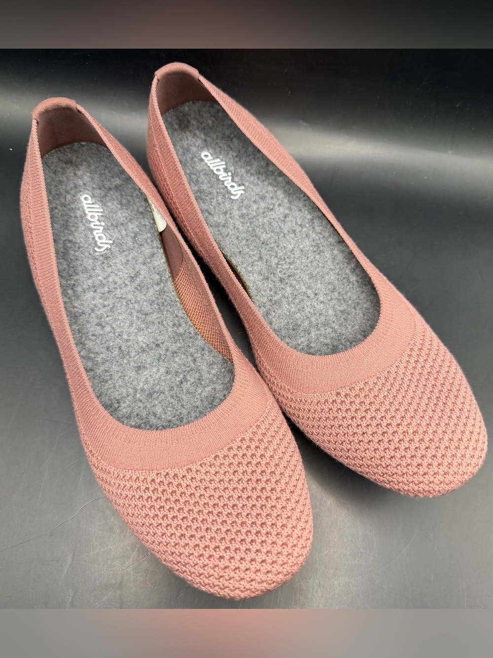 allbirds- Women's Tree Breezers Pink Stretch Flats, Size:9